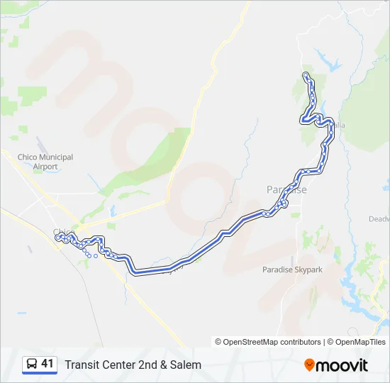 41 Bus Line Map