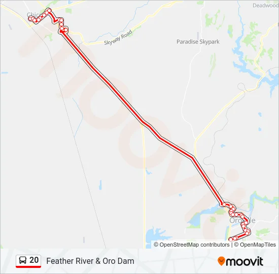 20 Bus Line Map