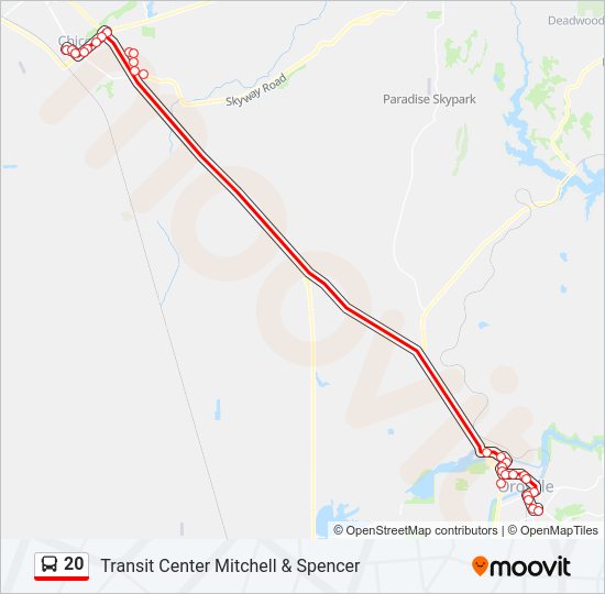 20 Bus Line Map