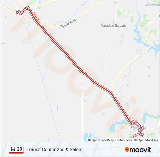 20 Bus Line Map
