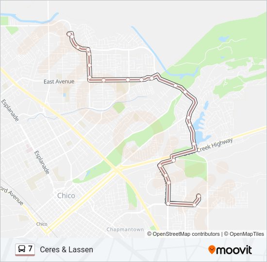 7 Route: Schedules, Stops & Maps - Ceres & Lassen (Updated)