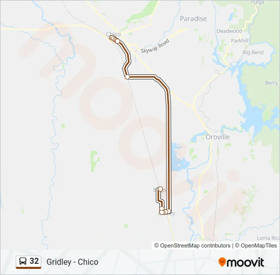 32 Bus Line Map