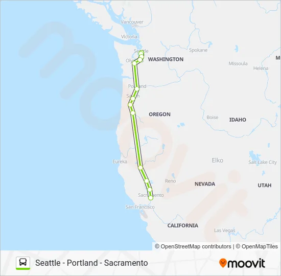 FLIXBUS N2111 Bus Line Map