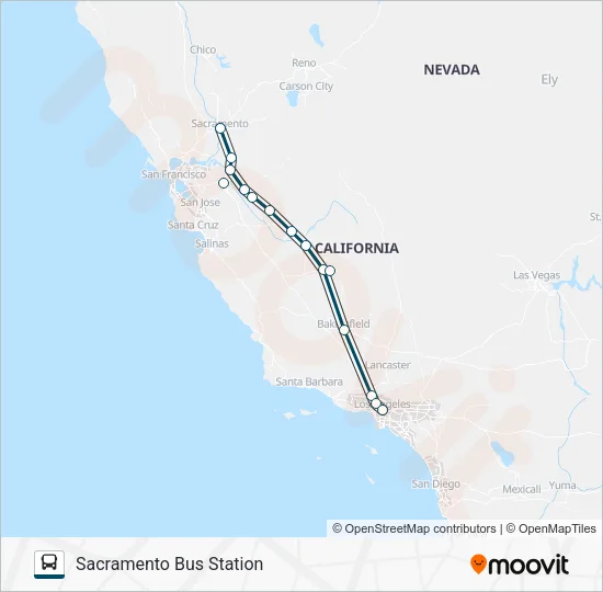 GREYHOUND US0810 Bus Line Map