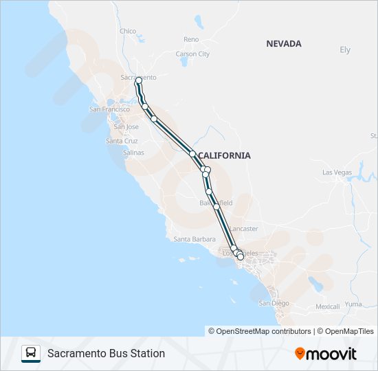 GREYHOUND US0811 Bus Line Map