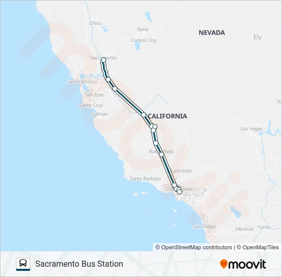 GREYHOUND US0811 Bus Line Map