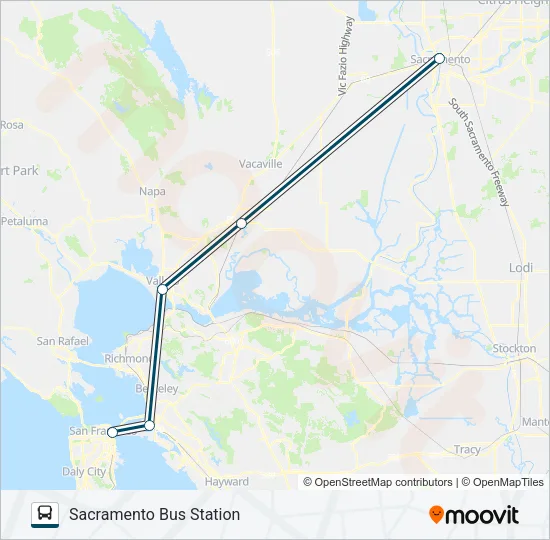 GREYHOUND US0870 Bus Line Map