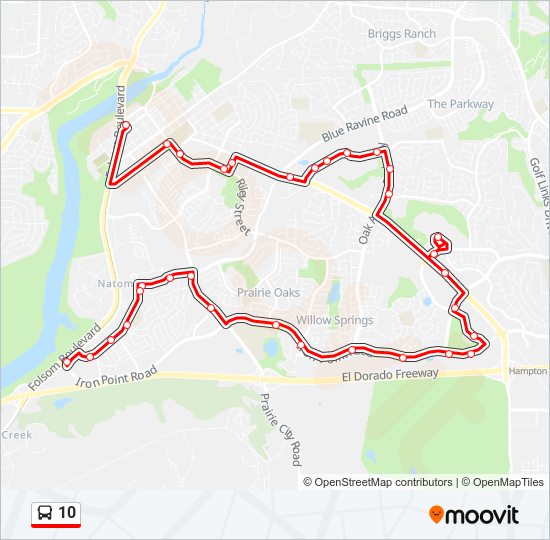 Mapa de 10 de autobús