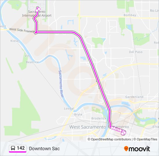 142 Bus Line Map