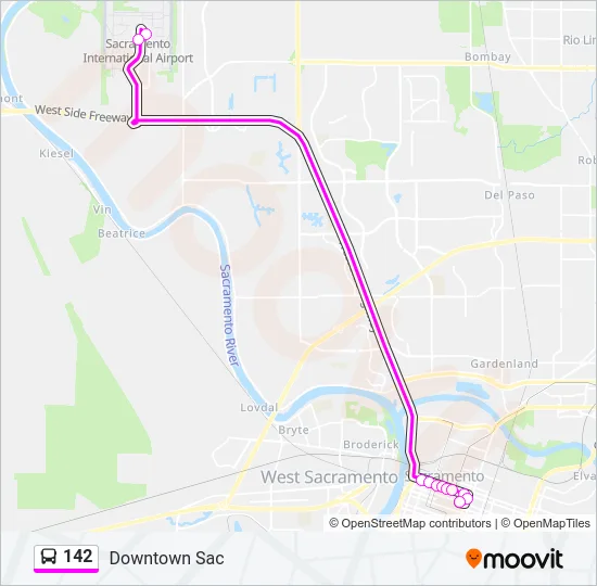 142 Bus Line Map