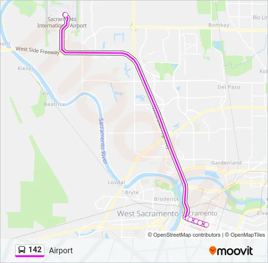 142 Bus Line Map