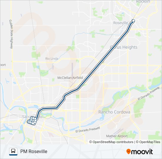 Mapa de PM COMMUTER 2 de autobús