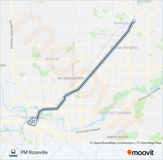 PM COMMUTER 2 Bus Line Map