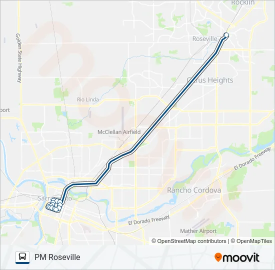 PM COMMUTER 2 Bus Line Map