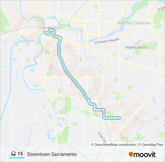 15 Bus Line Map
