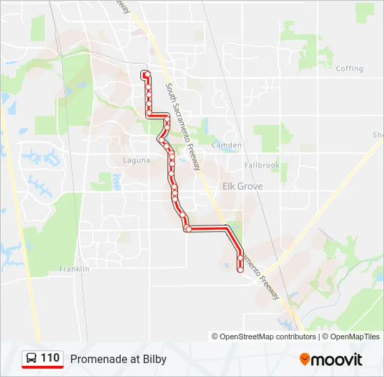 110 Bus Line Map