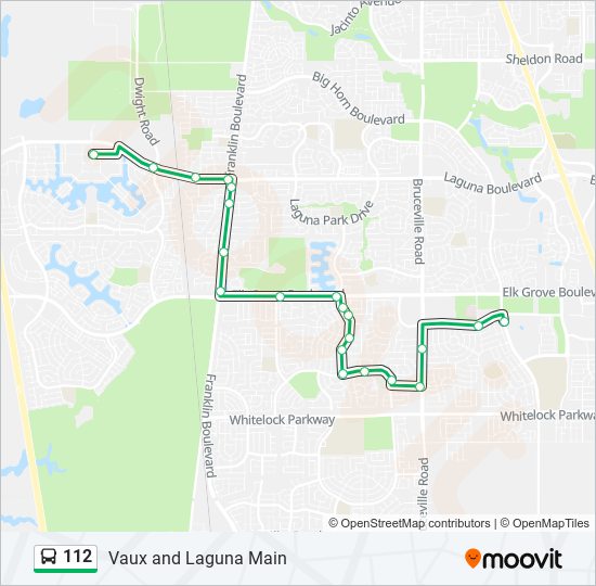 112 bus Line Map