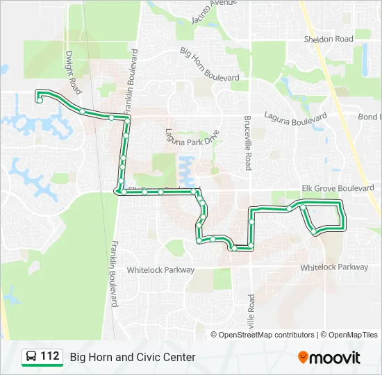 112 Bus Line Map