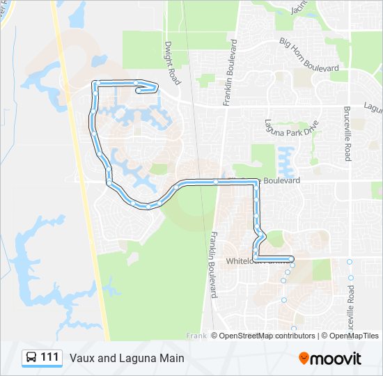 111 bus Line Map