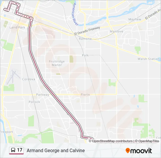 Mapa de 17 de autobús