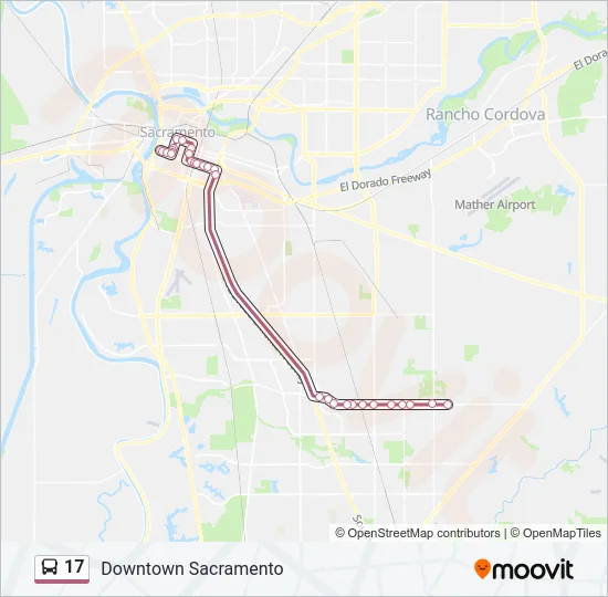 17 Bus Line Map