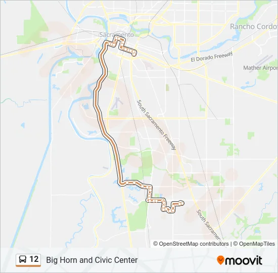 12 Bus Line Map