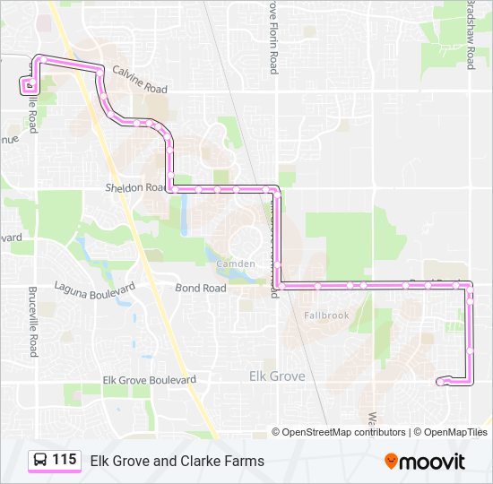 115 Bus Line Map
