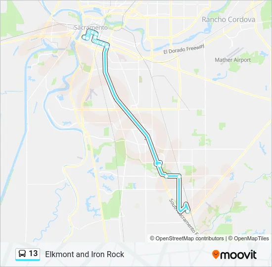 13 Bus Line Map