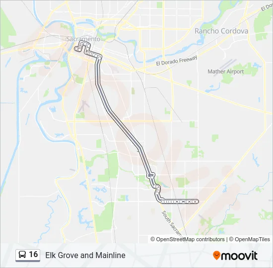 16 Bus Line Map