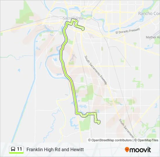 11 Bus Line Map