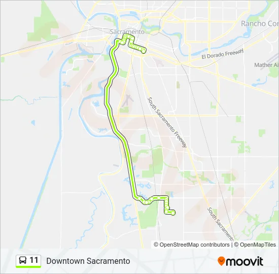 11 Bus Line Map