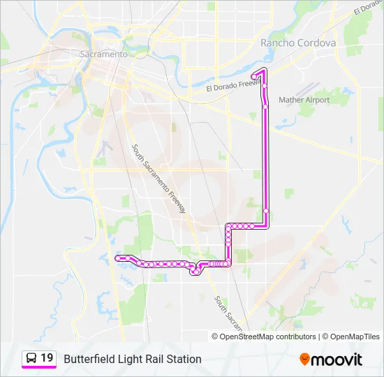19 Bus Line Map