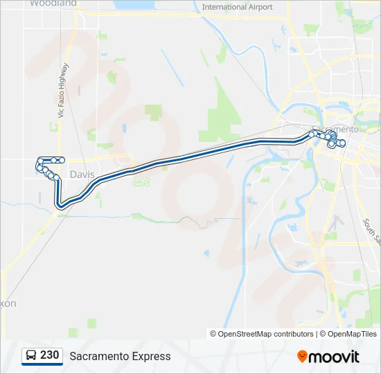Mapa de 230 de autobús