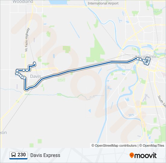 230 Bus Line Map