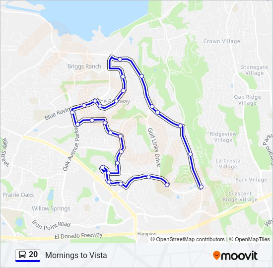 20 bus Line Map