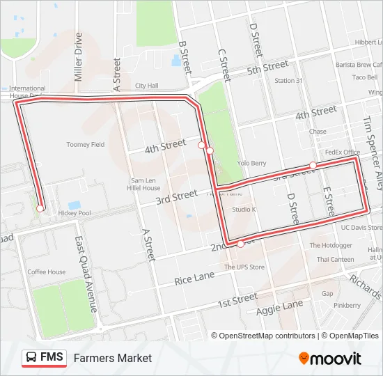 Mapa de FMS de autobús