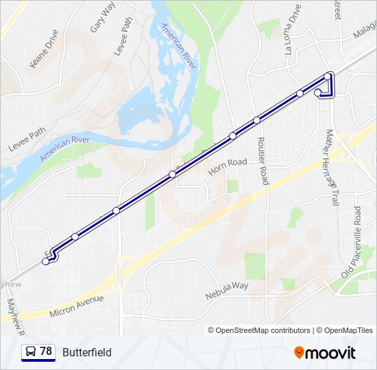 78 bus Line Map