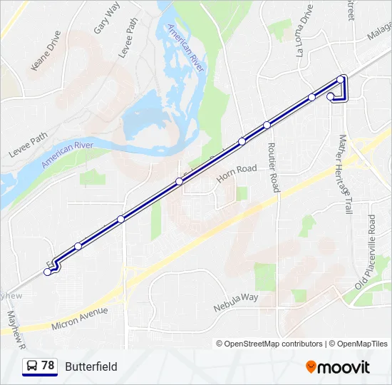 78 Bus Line Map