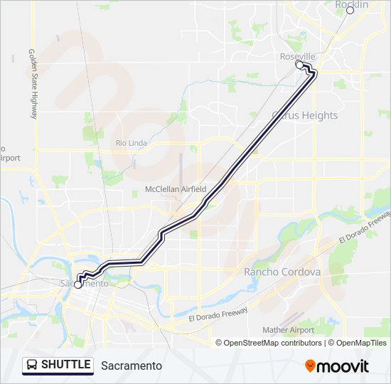 SHUTTLE Bus Line Map