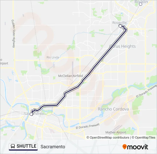 SHUTTLE Bus Line Map