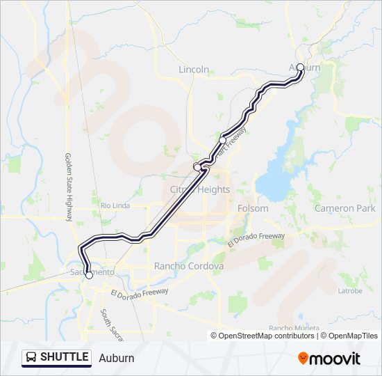 SHUTTLE Bus Line Map