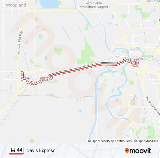 44 Bus Line Map