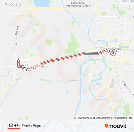 44 Bus Line Map