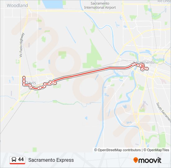 44 Bus Line Map