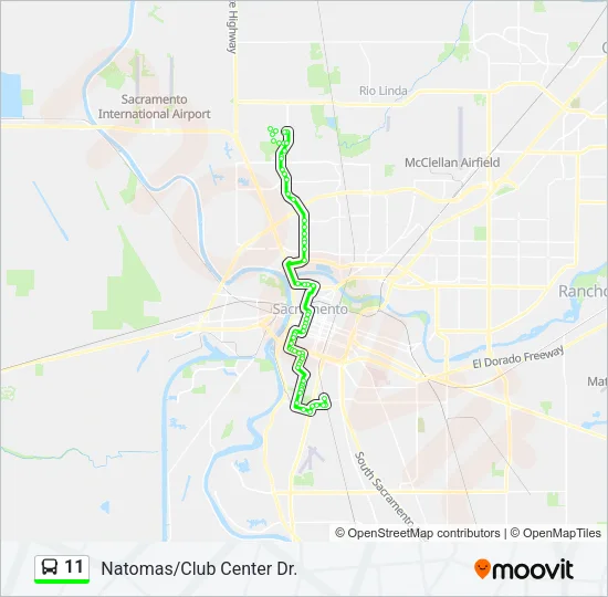 11 Bus Line Map