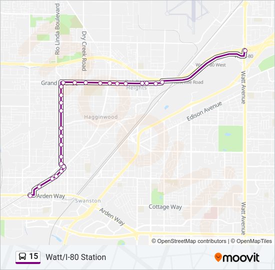 15 Bus Line Map