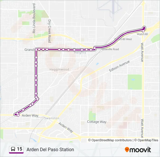15 Bus Line Map