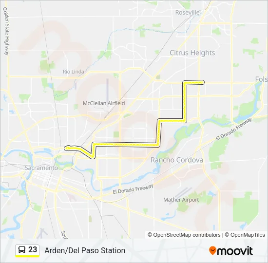 Mapa de 23 de autobús