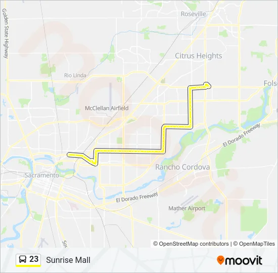 23 Bus Line Map
