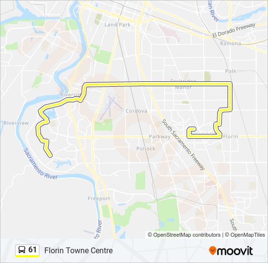 61 bus Line Map